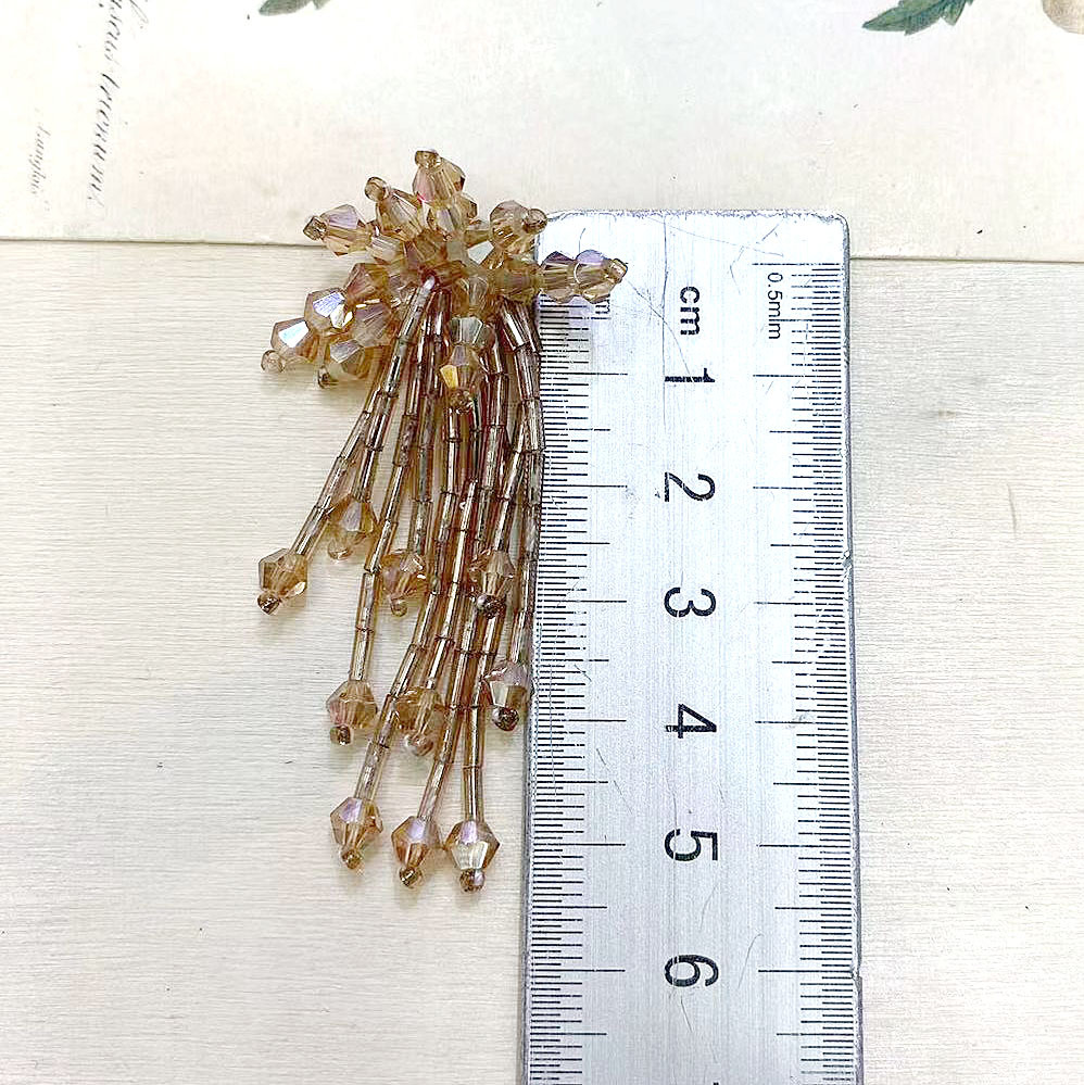 汉服流苏步摇米珠耳环半成品头饰配件手工串珠水晶加工辅料发饰详情5