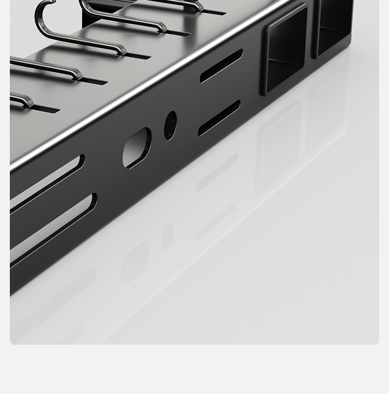 Multi-functional kitchen knife rack and storage rack 筷笼 integrated knife storage rack, wall-mounted household chopstick holder without drilling pic 17
