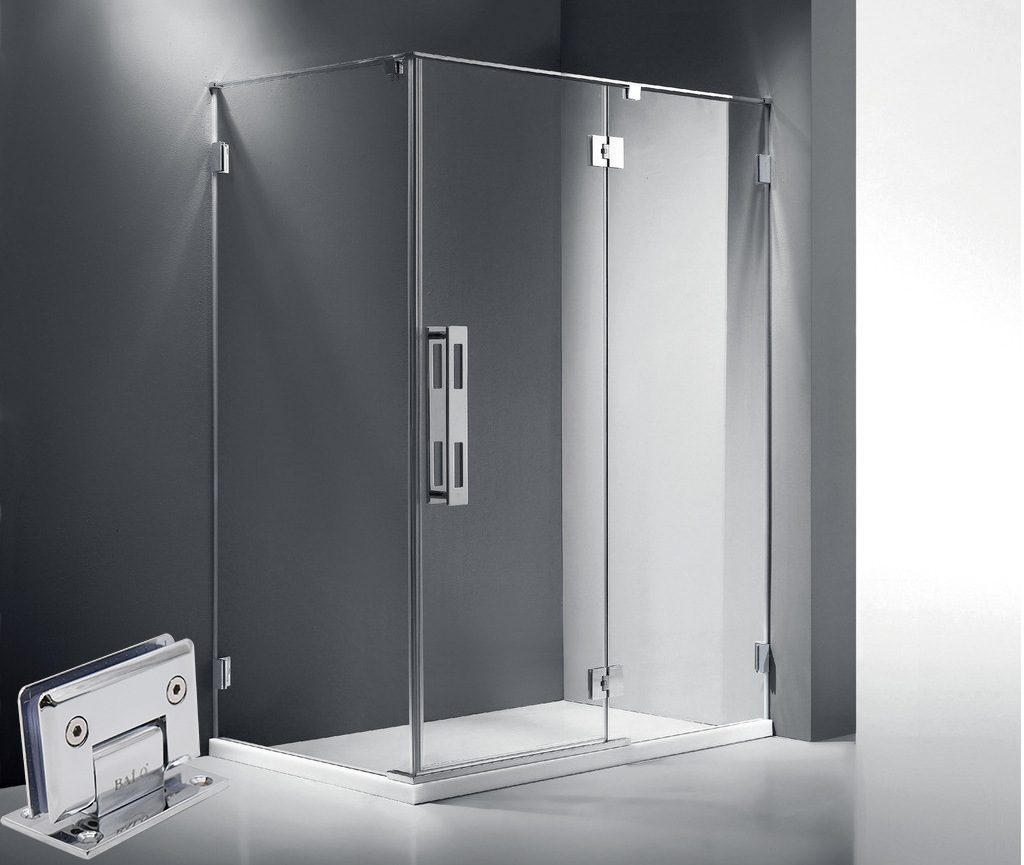 Source factory zinc alloy bathroom clamps 90°/180°/135°/ bathroom hinges glass hinges pic 4