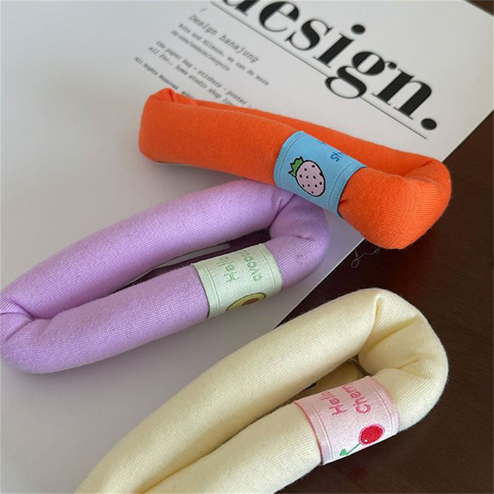 Cream-colored puffy sponge hair clips, cute large bangs clips, BB clips, makeup clips, hair clip edge clips, and teenage hair accessories pic 7