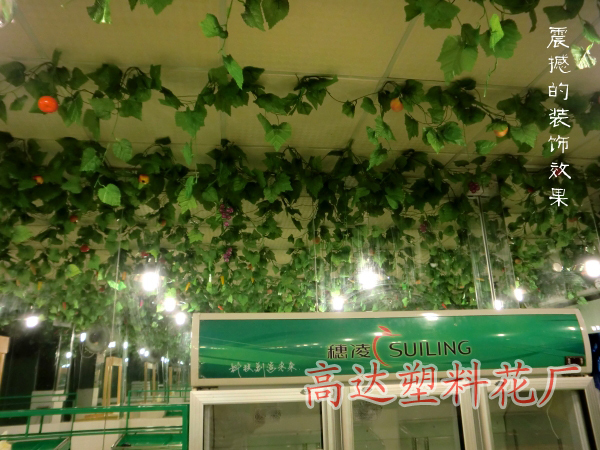 Artificial flowers, artificial lawns, artificial trees, artificial flowers, artificial lawns, artificial trees, no falling leaves, 20 large grape leaves, artificial vines, artificial grape leaves, silk fabric vines, artificial grapevines pic 30