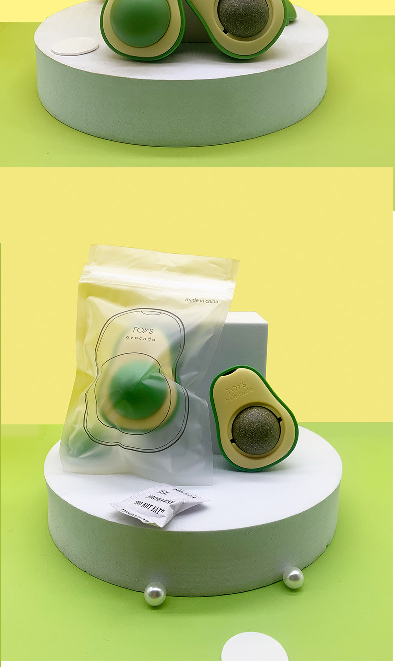 Cross-border cat toys, catnip balls for cats to enjoy themselves and relieve boredom, teething wood, knotweed gall fruit, pet avocado pic 10
