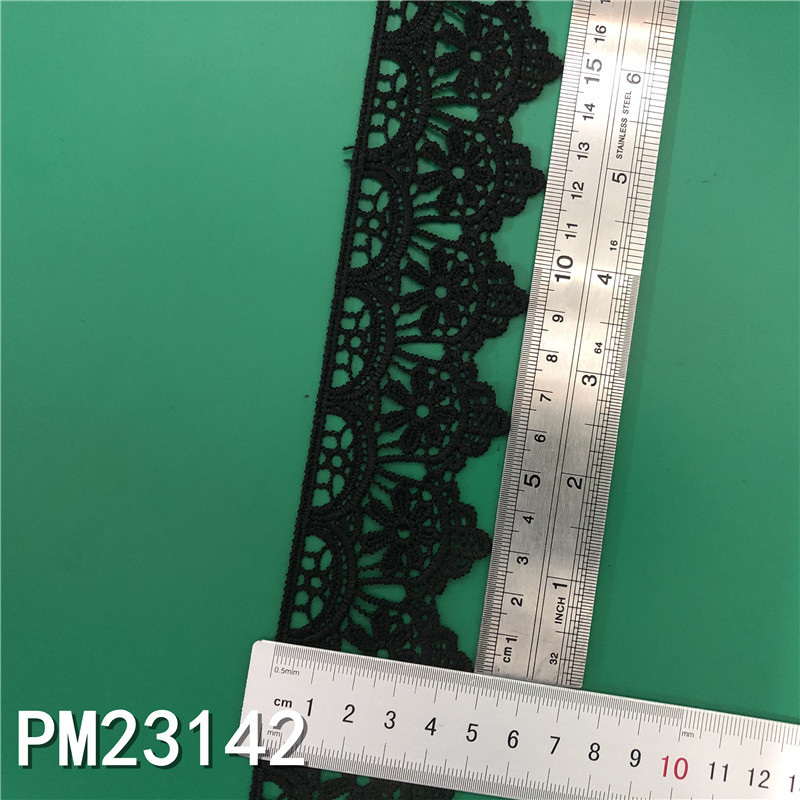 New Lolita embroidery water-soluble lace, milk silk single-sided small flower wave lace, lace with barcode pic 31