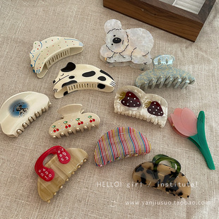 Wholesale of black, simple and basic hair ties for adult female ponytails, seamless high-elasticity hair bands pic 6