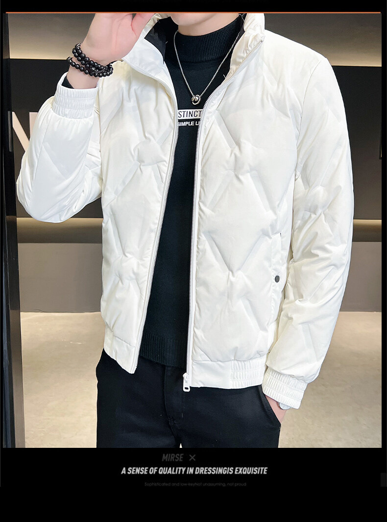 轻薄羽绒服男款高端短款冬季大码立领灰鸭绒外套男士新款潮牌男装详情15