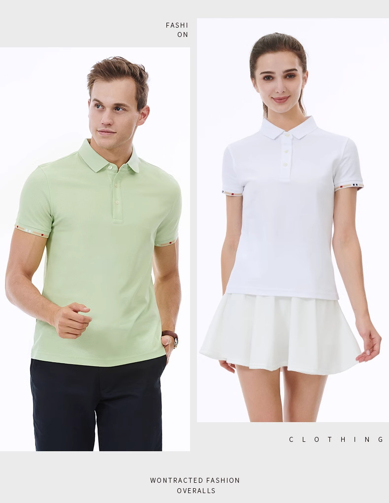 高端polo衫工作服企业定制T恤印字logo刺绣订做文化短袖工衣服装详情20