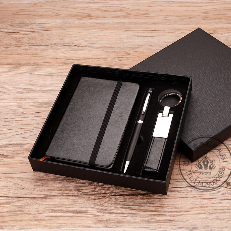 A7 Notebook Set, Keychain Gift, Corporate Real Estate Business Annual Meeting Event Notebook Gift Set pic 4