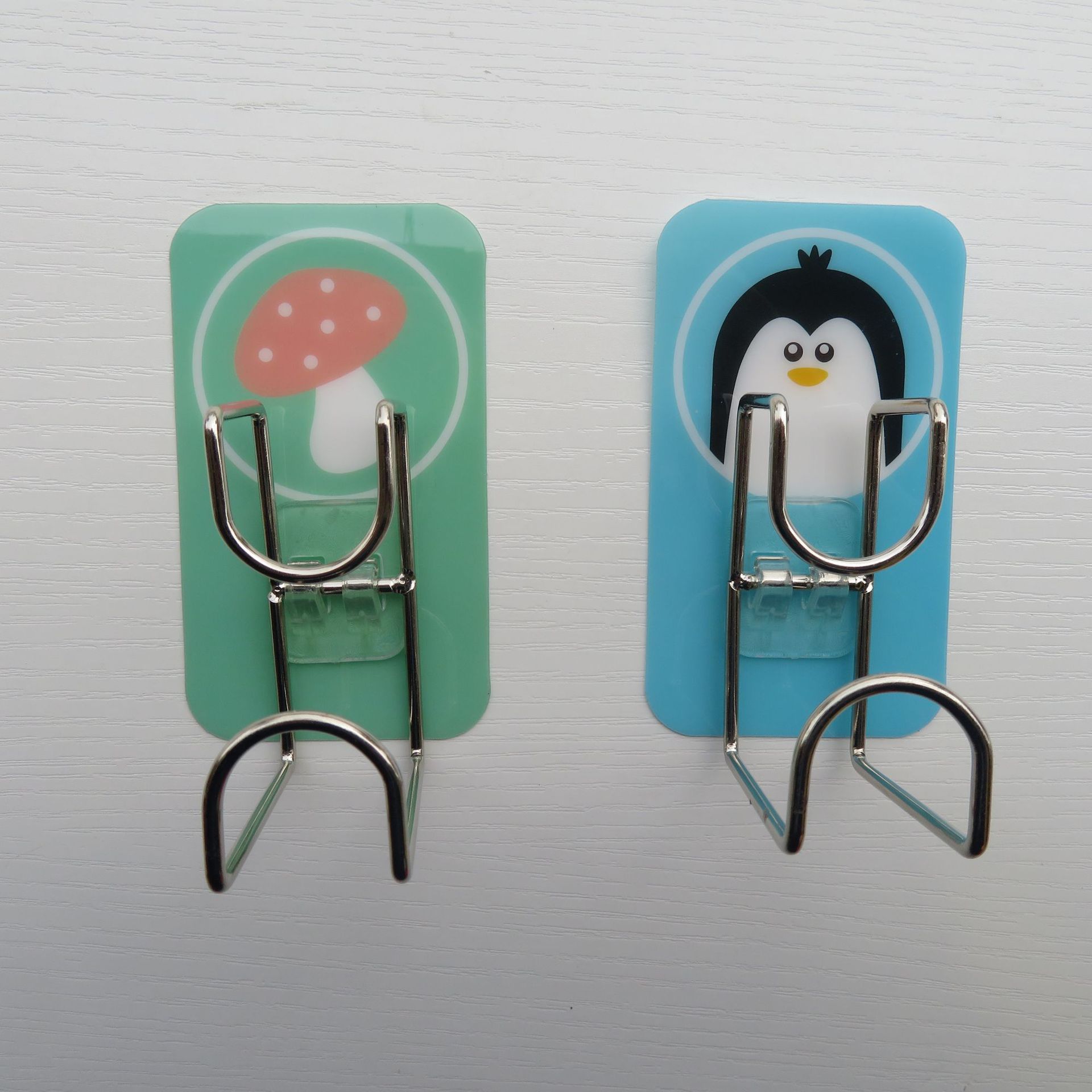 Non-perforated ironwork baked paint bathroom washbasin hook, seamless wall-mounted strong adhesive stainless steel washbasin storage rack pic 11