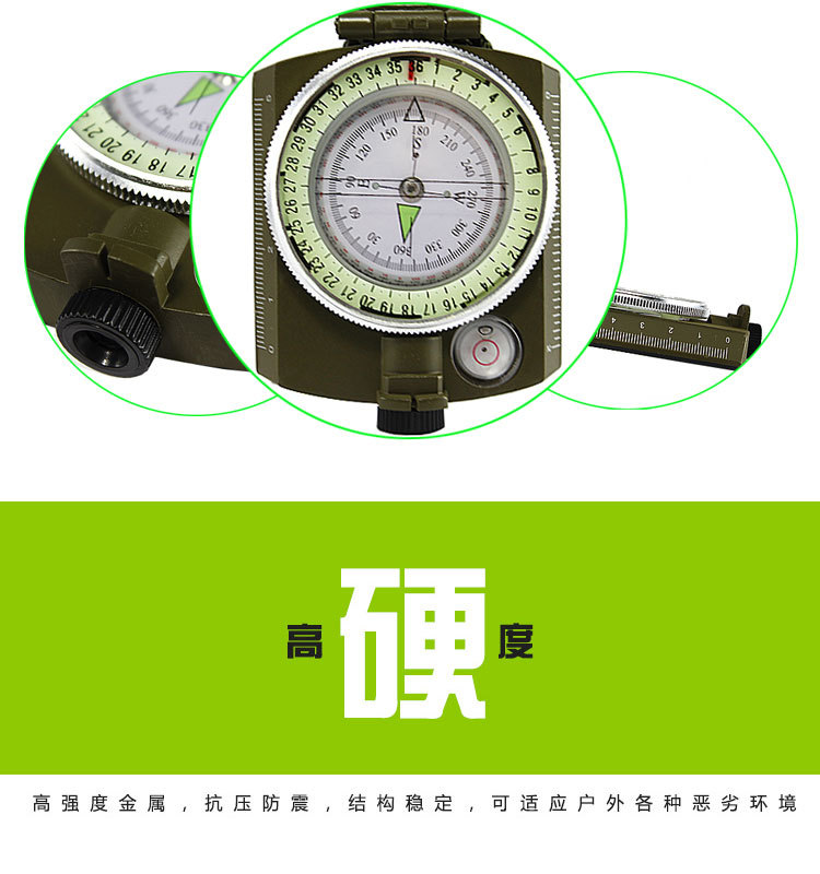 Wholesale American metal compass, high-end folding military standard, Military enthusiast K4580 multi-functional luminous compass pic 5