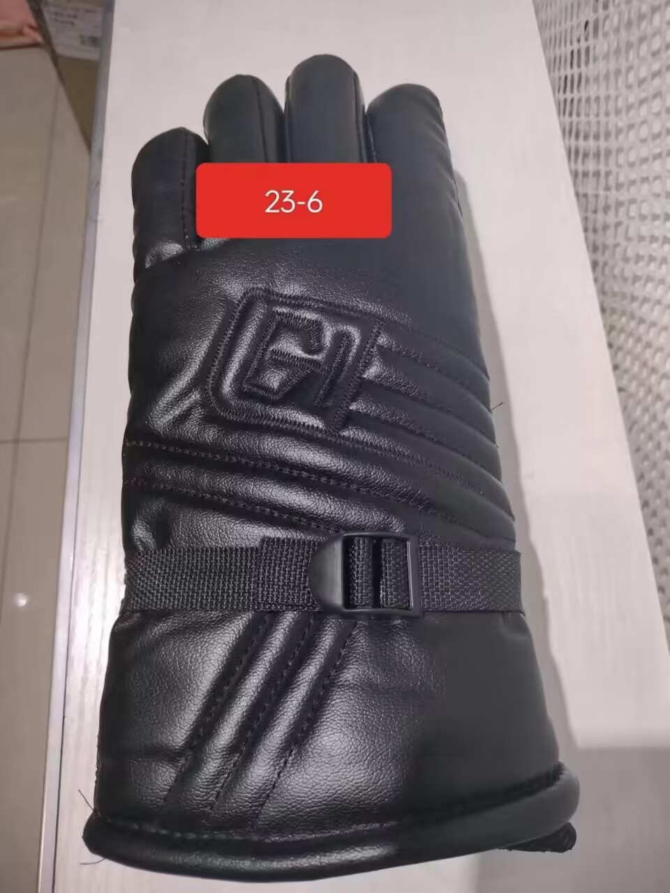 跨境加长加厚PU骑行手套加绒防滑防水滑雪保暖手套详情6