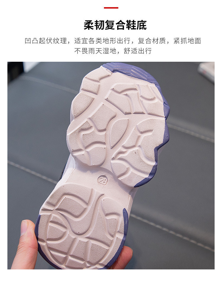 女童运动鞋2024春秋季新款透气儿童旋转扣中大童爆款百搭老爹鞋子详情7