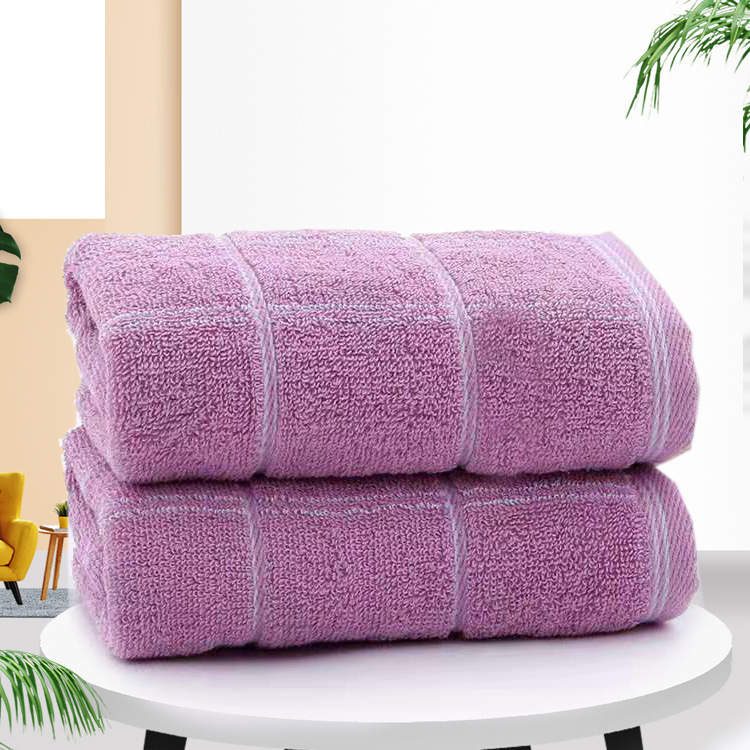 Cotton thickened plain checkered towels in stock for wholesale. Home absorbent face towels for men and women, couple face towels and washbasins, custom-woven pic 21