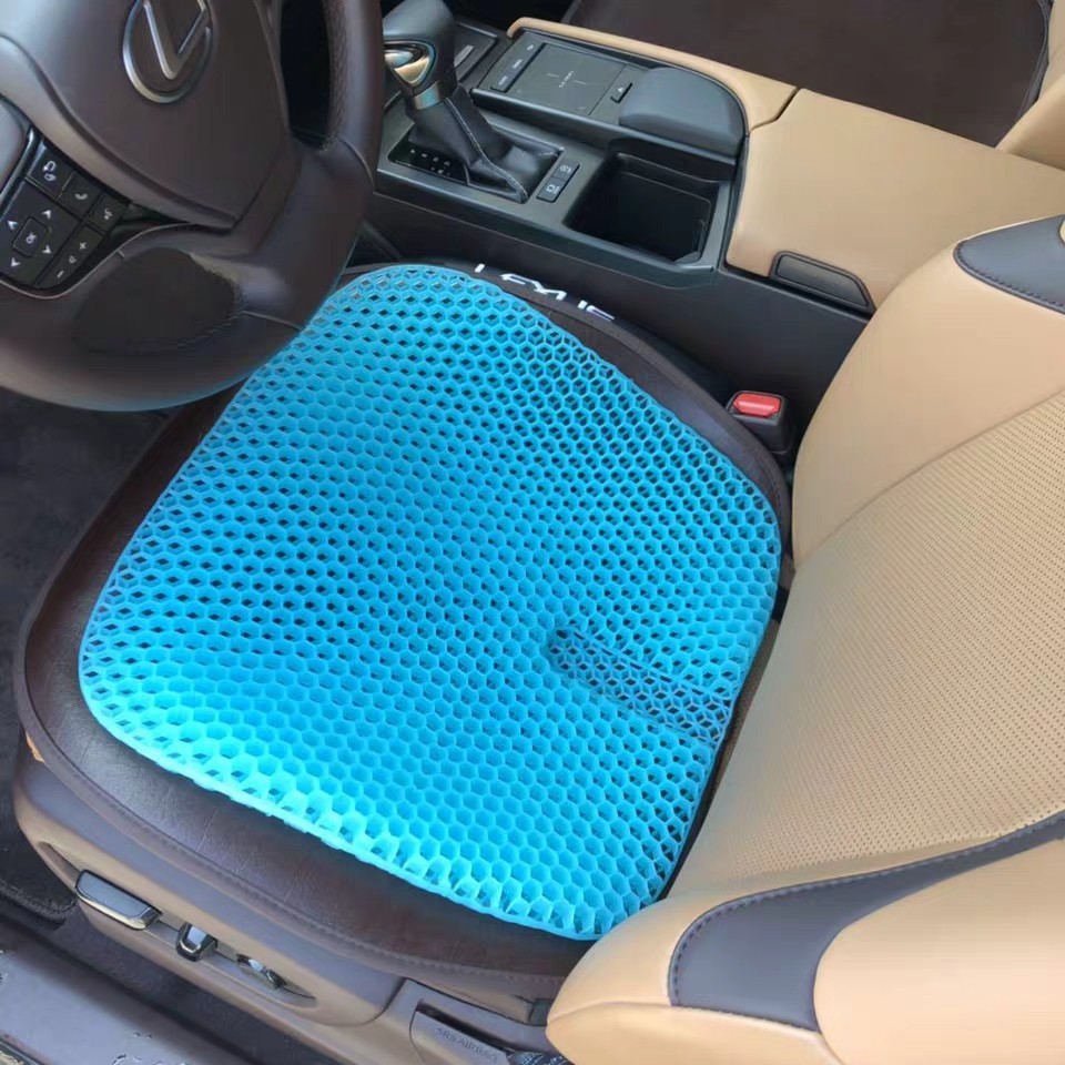 新款三代全透气鸡蛋凝胶坐垫蜂窝汽车座垫透气软垫多功能冰垫凉垫详情3