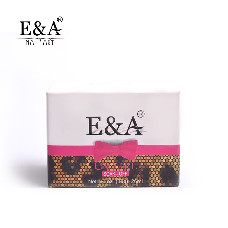 E&A Nail Polish Glue Factory Direct sales: 30g transparent UV glue, phototherapy glue, pink phototherapy nail polish glue, model glue, exclusively for export pic 3