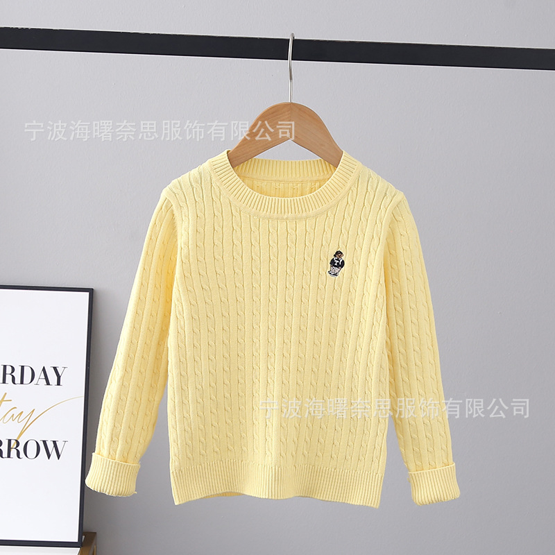 In stock: 2022 autumn and winter new Korean version for boys and girls, British college style woolen sweaters, knitted knitted knitted pullover sweaters pic 4