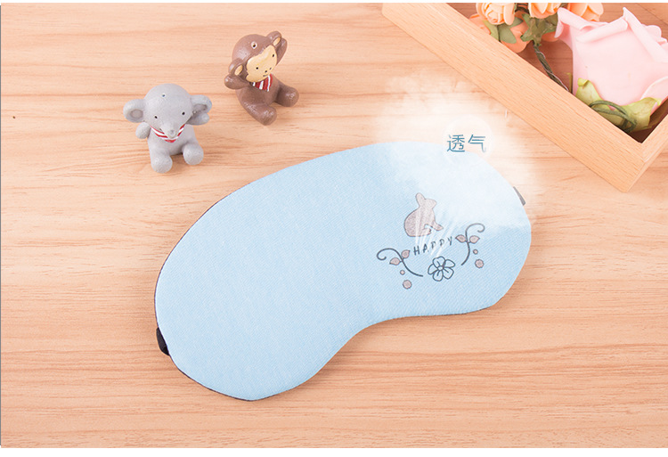 Creative and fashionable cold and hot compress ice pack, light-blocking eye mask, cute cartoon girl travel breathable eye-protecting sleep eye mask pic 4