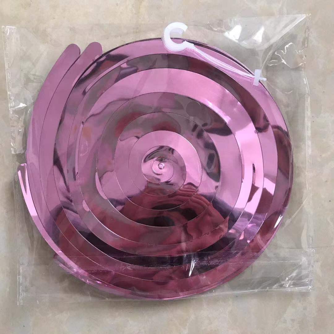 生日礼派装饰用品螺旋挂饰PVC吊饰漩涡拉花节日婚对现场布置挂件详情6