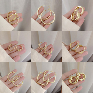 925银针珍珠复古耳钉新款水钻耳环冷淡风潮流流苏批发气质耳饰1详情4