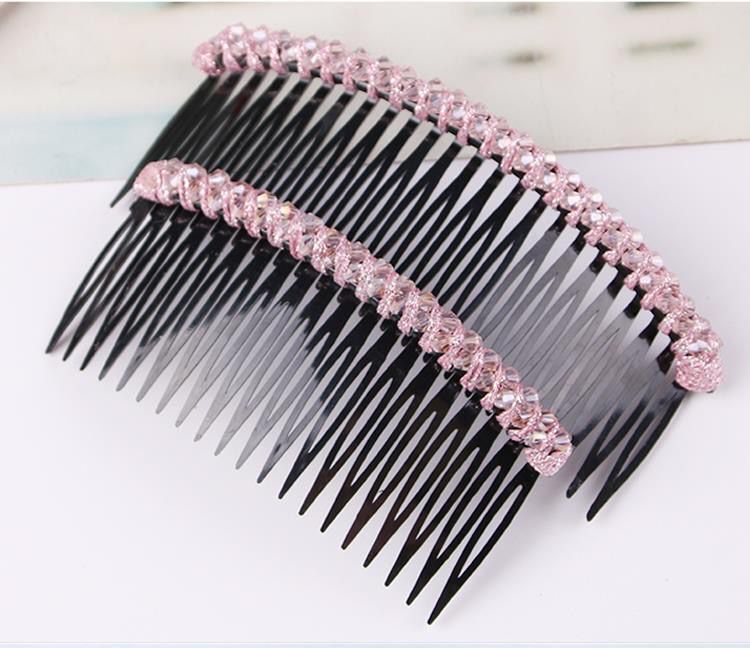 Crystal hair combs, bangs combs, upside-down hair clips, back of the head hair cliffhanger, Korean hair accessories, adult hair clips wholesale pic 10