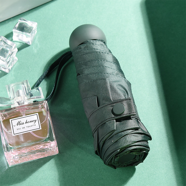 50% off capsule umbrella, sun protection umbrella, black rubber sun umbrella, gift advertisement umbrella, printed LOGO, 60% off umbrella pic 37