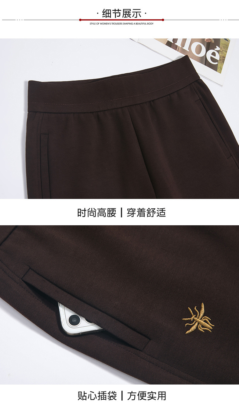 大码休闲裤女哈伦裤秋季新款松紧高腰百搭宽松显瘦中老年妈妈长裤详情25