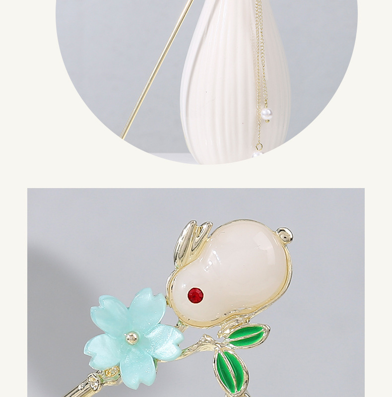 Ancient-style hairpins, coiled hair, pearl hairpins, versatile for daily use, simple Hanfu, magic stick hairpins, Chinese-style headwear and hair accessories for women pic 7