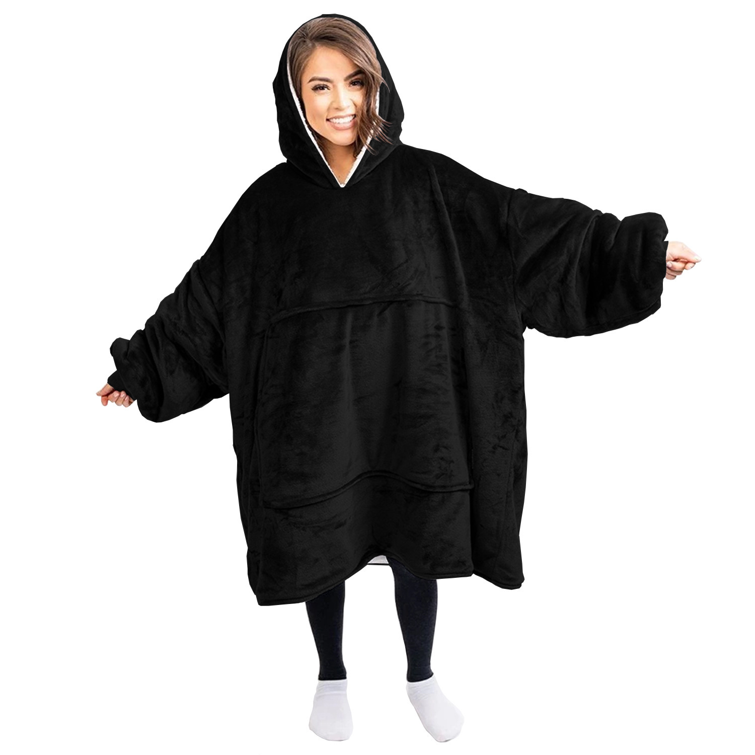 Europa y Estados Unidos comercio exterior ropa de hogar impresión digital 3D otoño invierno navidad caliente flock algodón una pieza padre hijo pijama sudadera pic 24