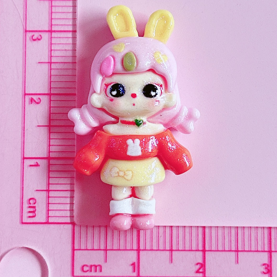 Rabbit-ear hair clips, resin accessories for cute girls, diy hair clips, hair accessory materials, brooches, accessories, stickers, pendants, decorations pic 29