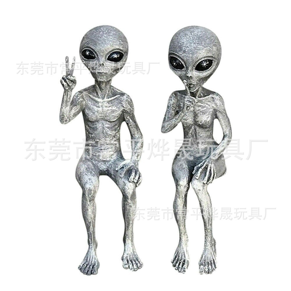 亚马逊外星人树脂摆件外星人户外花园侏儒雕像摆件装饰外星人新款详情2