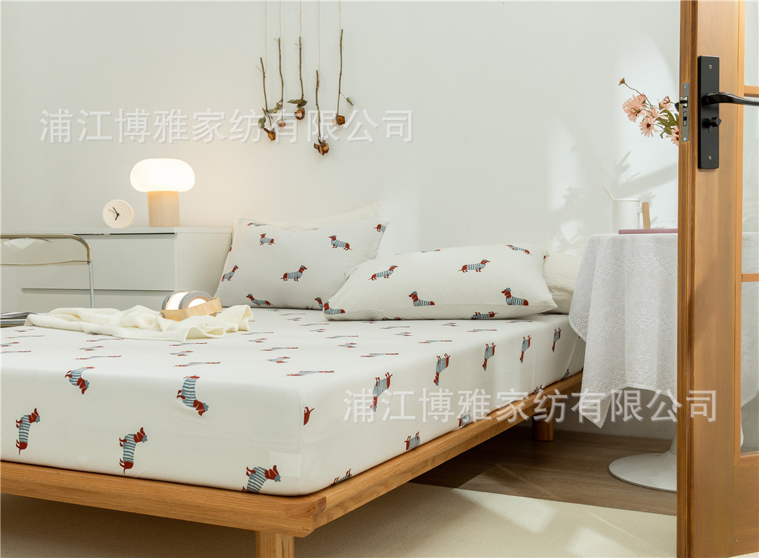The manufacturer supplies wholesale summer bed sheets, bed covers, single pieces, mattress protection covers, three-piece sets, and washable covers pic 19