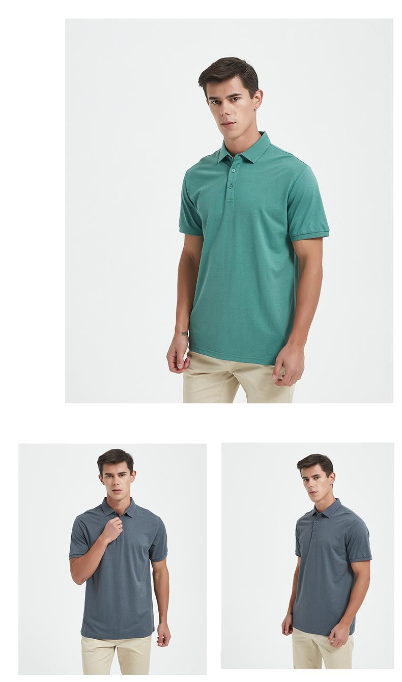 高端天丝莱赛尔polo衫定制工作服印logo刺绣t恤短袖广告文化衫夏详情14