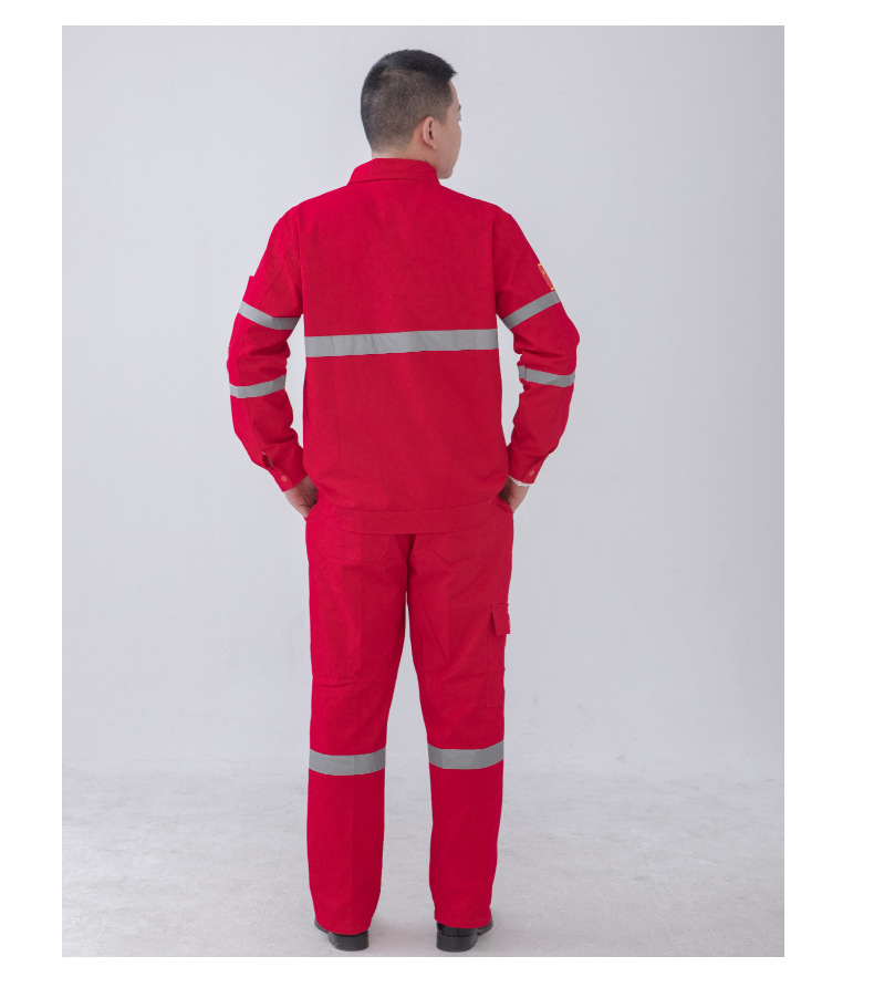 中海油纯棉工作服套装春秋款防烫焊全棉工服车间工装劳保服可批发详情17