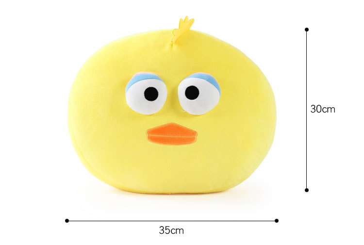 A cute set of creative cartoon animal little yellow duck PP cotton U-shaped pillow, neck support pillow, midday rest waist support and travel pillow pic 17