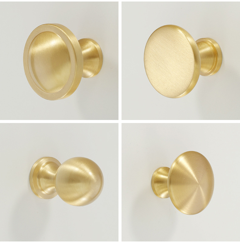 批发柜门拉手法式轻奢衣柜抽屉门把手美式黄铜柜子橱柜餐边柜拉手详情11