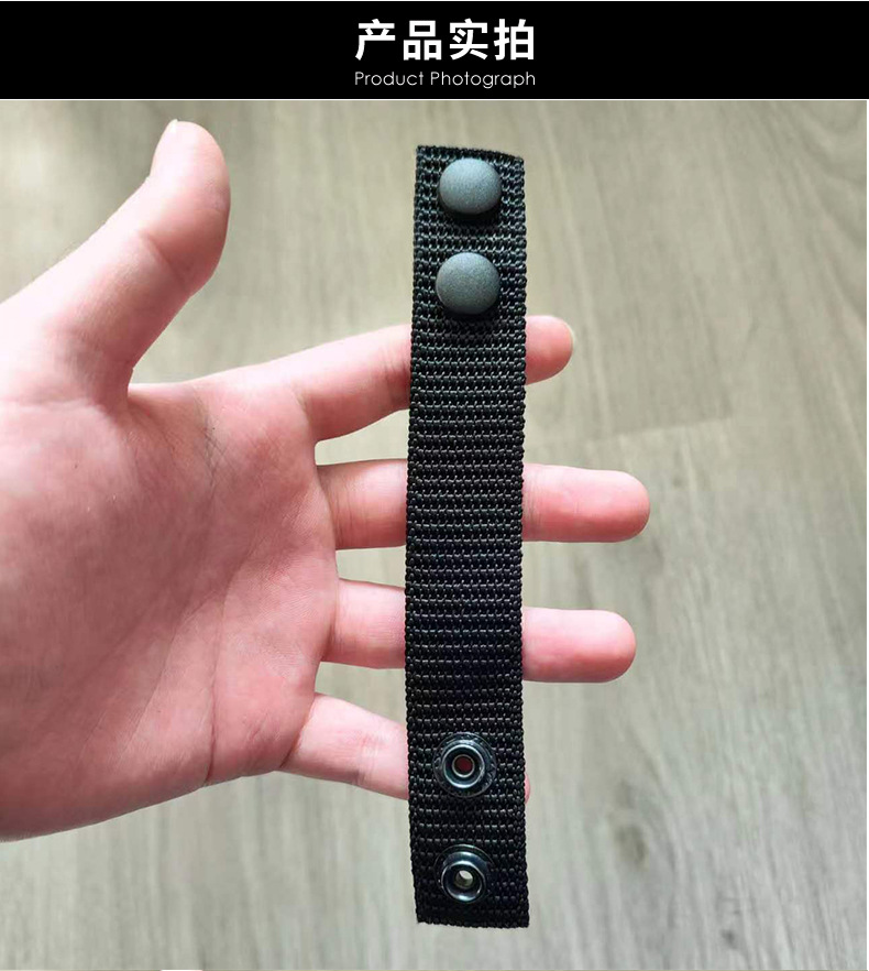 Cross-border bestseller outdoor tactical belt fixing strap, thickened nylon ring, woven strap, four-piece buckle pic 14