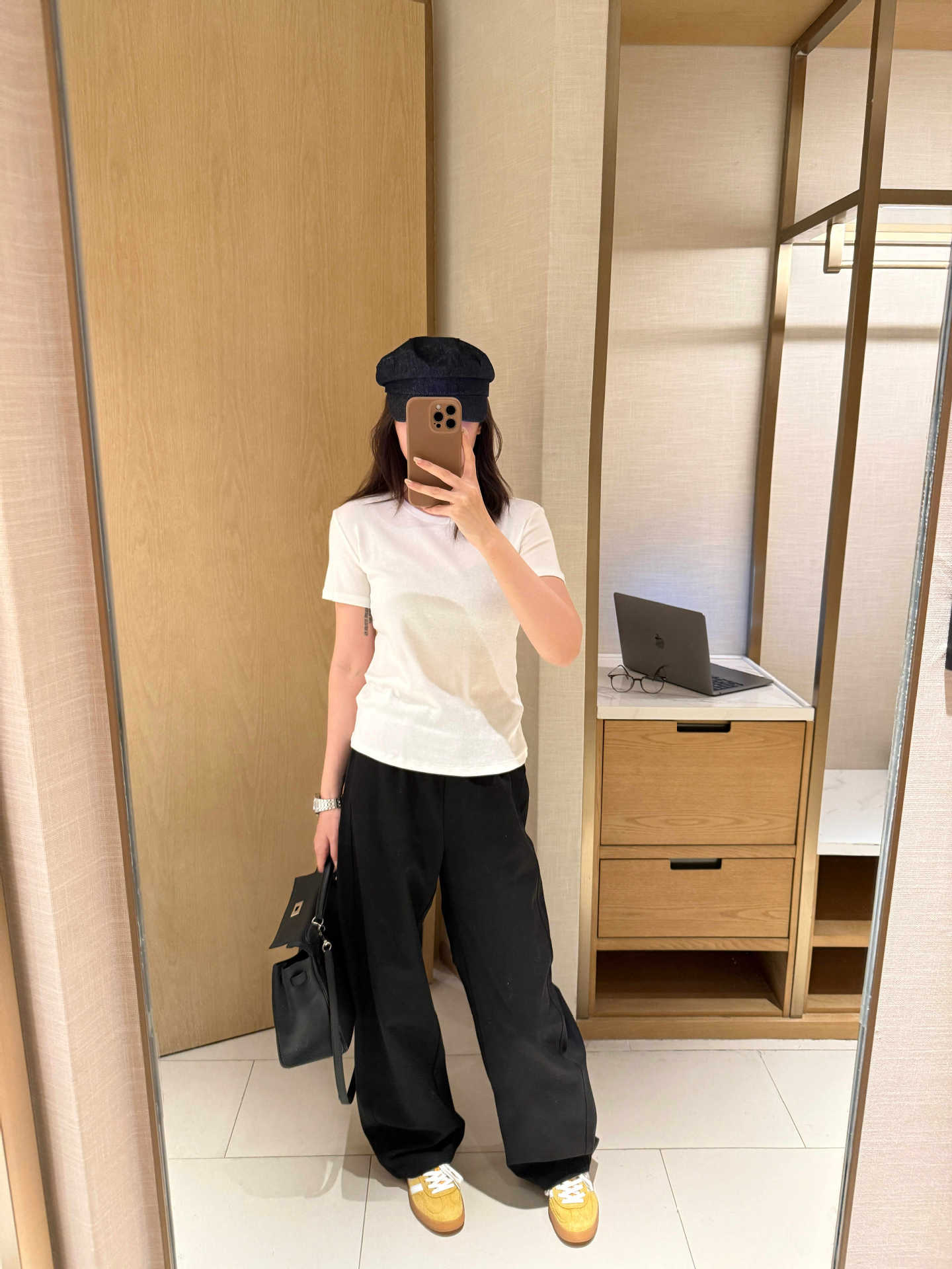 圆领短袖正肩百搭修身纯色羊绒基础t恤夏季紧身套头白色 打底衫女详情18