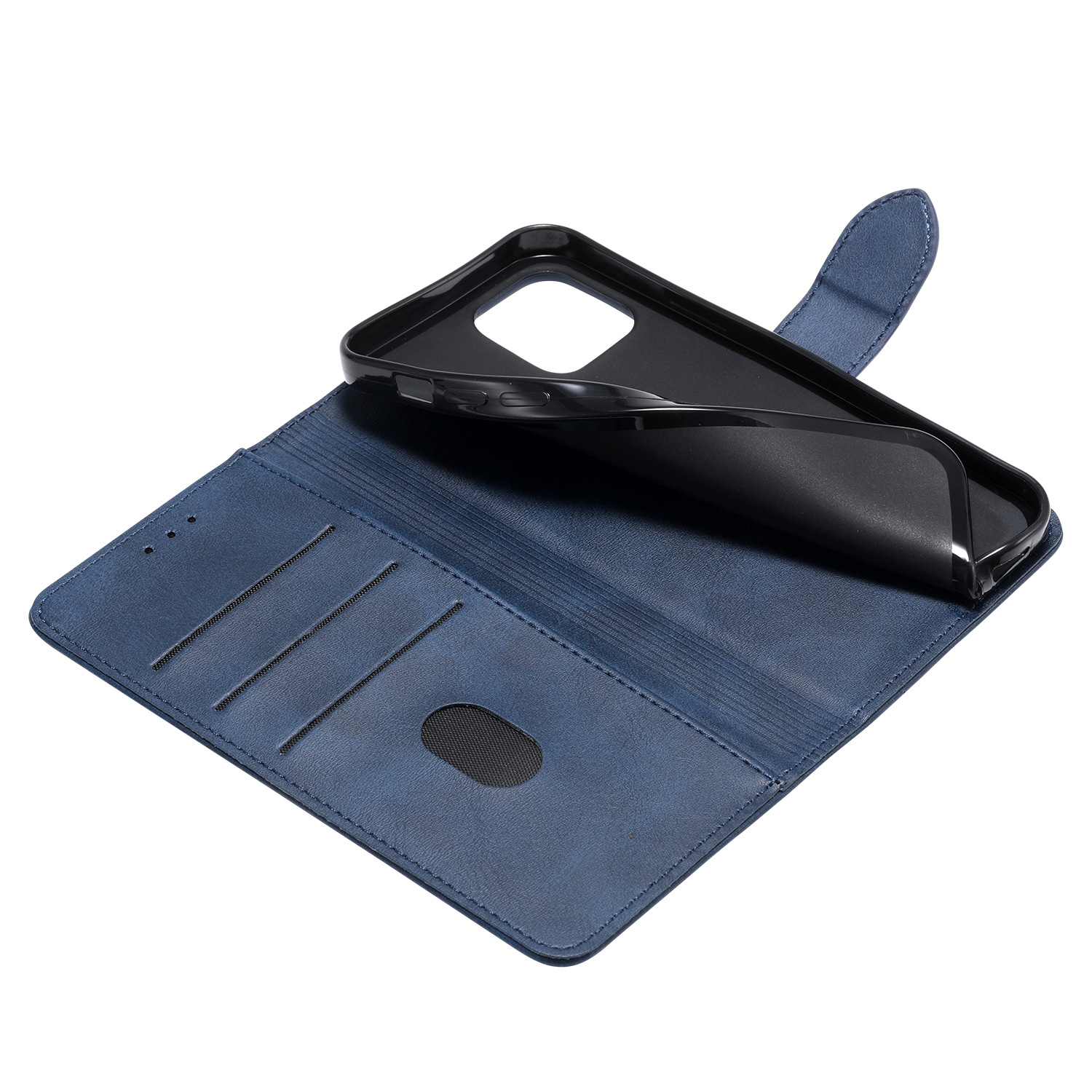 Suitable for iPhone15 wallet case, 8Plus phone case, calfskin genuine leather protective case, and SIM card for iPhone7 pic 29