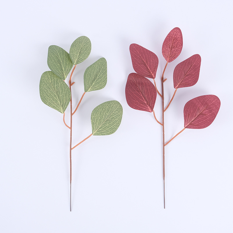 新款热销仿真叶子仿真绿植花叶装饰摆件6片绢花叶仿真绿植叶详情9