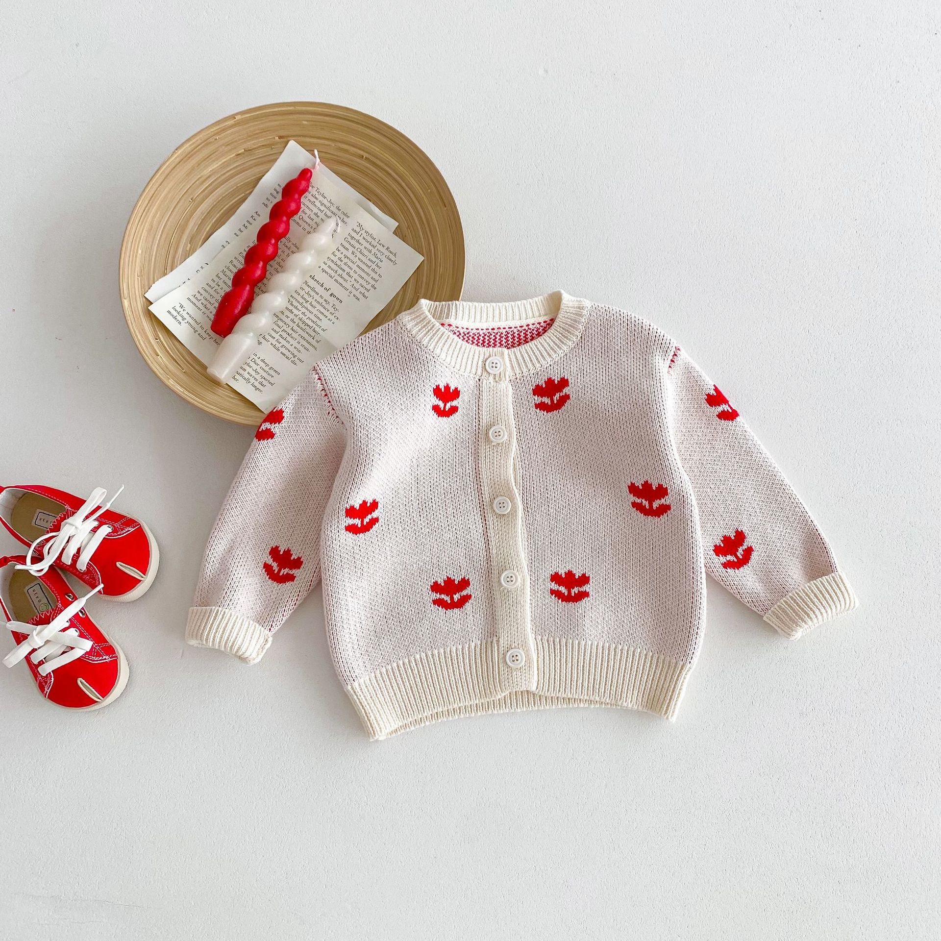 2024秋季新款中小童衣服韩版童装毛衣外套女童拼色公主针织开衫详情16