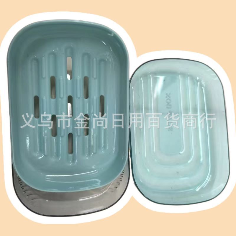 Home bathroom soap box storage box, bathroom storage soap box with cover, multiple colors available, washbasin soap box pic 3