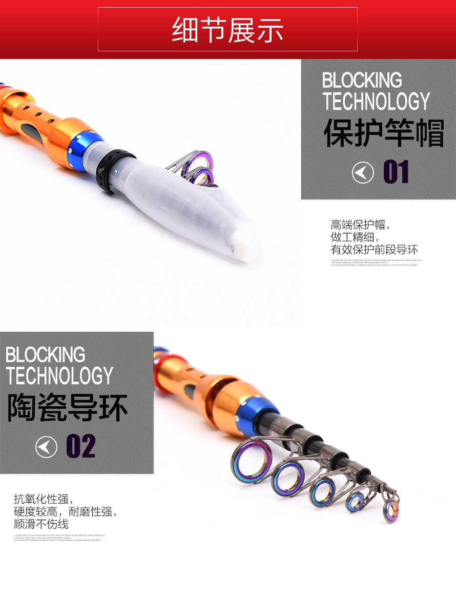 27488 [Second-Generation Knight Sea Fishing Rod] High-carbon long-range sea fishing cast export fishing rod and fishing gear pic 16