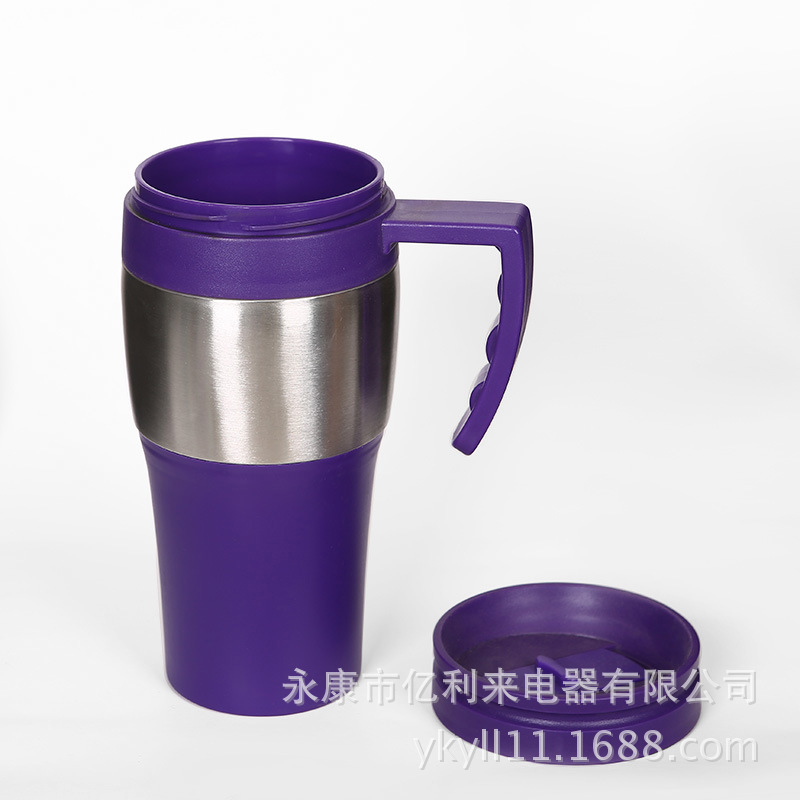 Stainless steel plastic double-layer portable coffee cups are exported to the United States. The original manufacturer produces car cups pic 2