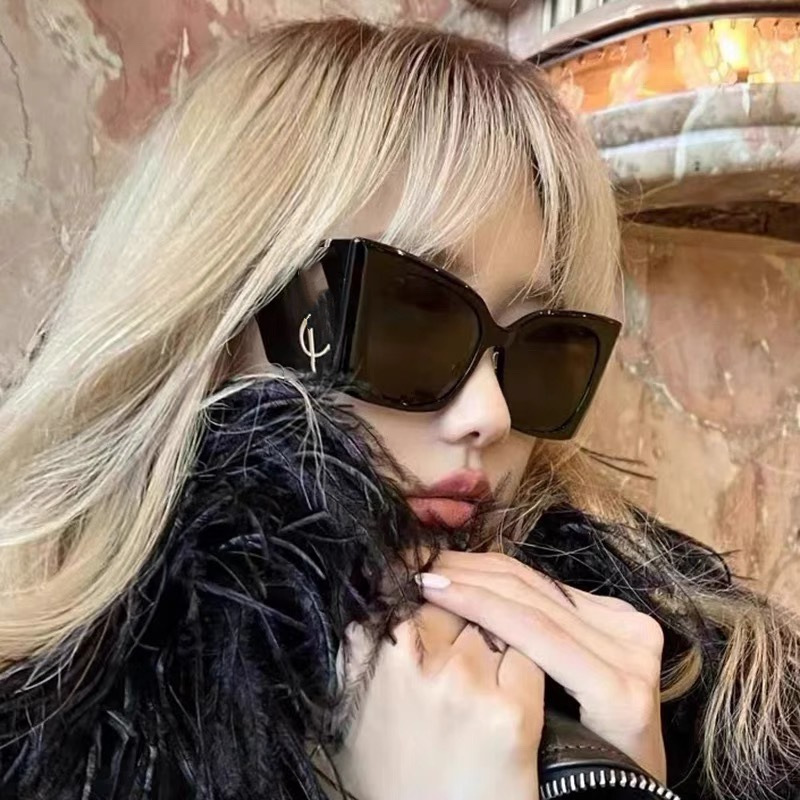 欧美时尚大框太阳镜女潮宽镜腿猫眼太阳镜女跨境批发sunglasses详情3