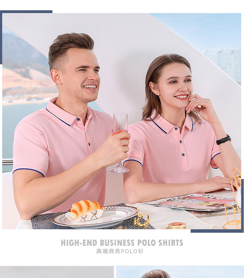 Ropa de trabajo estampado con solapa polo corporativo camisa de trabajo manga corta camiseta de equipo camiseta publicitaria estampado LOGO bordado pic 20