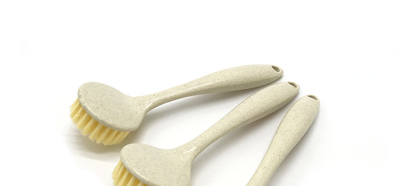 1086 Wheat straw pot brush with round head and long handle, kitchen cleaning pot and bowl brush, wholesale of general merchandise pic 8