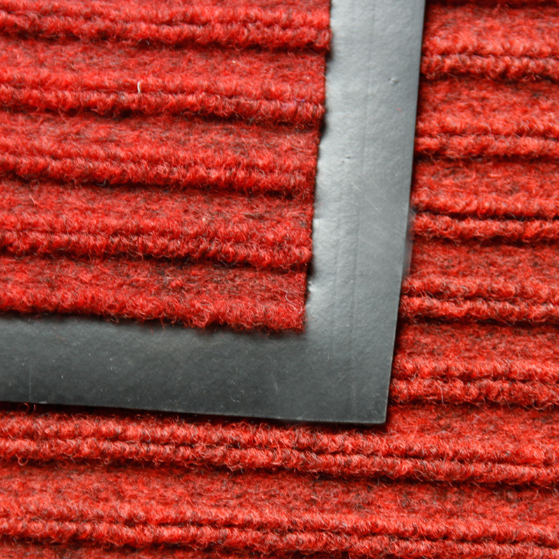 Yiwu Jietai PVC anti-slip floor mat, custom-made carpet, hotel corridor carpet, entrance hall double-striped foot mat wholesale pic 11