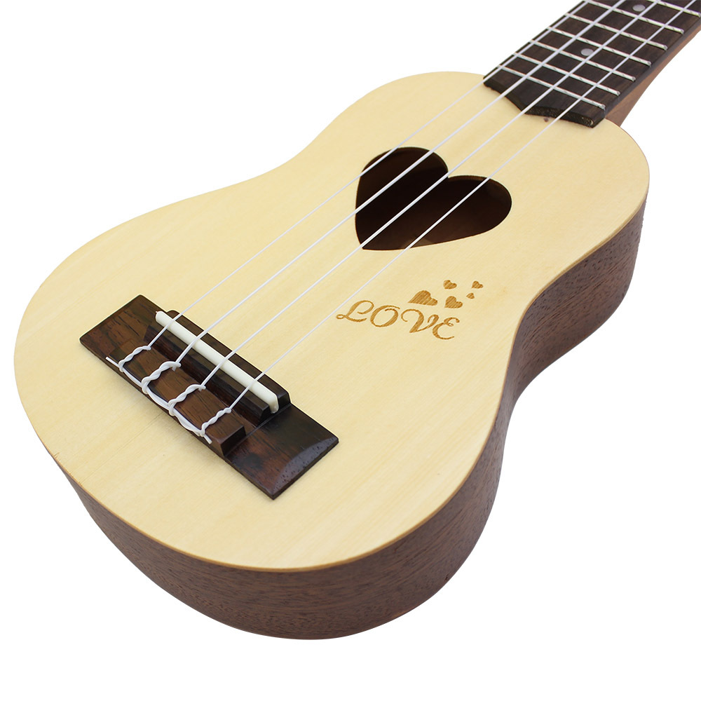 Оптовой IRIN17 ykulele heart в форме сердца укулеле, пара ukulele, дебютная четырехструнная гитара pic 12