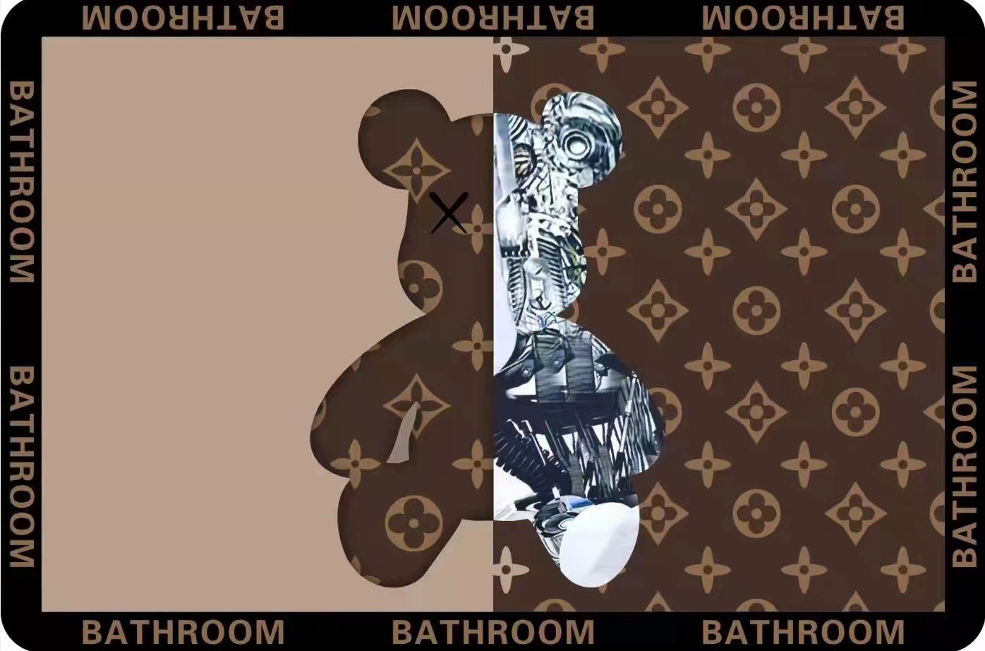 Soft diatom mud water-absorbing anti-slip foot MATS for the bathroom, cute cartoon light luxury entrance, anti-slip floor MATS for the kitchen pic 2