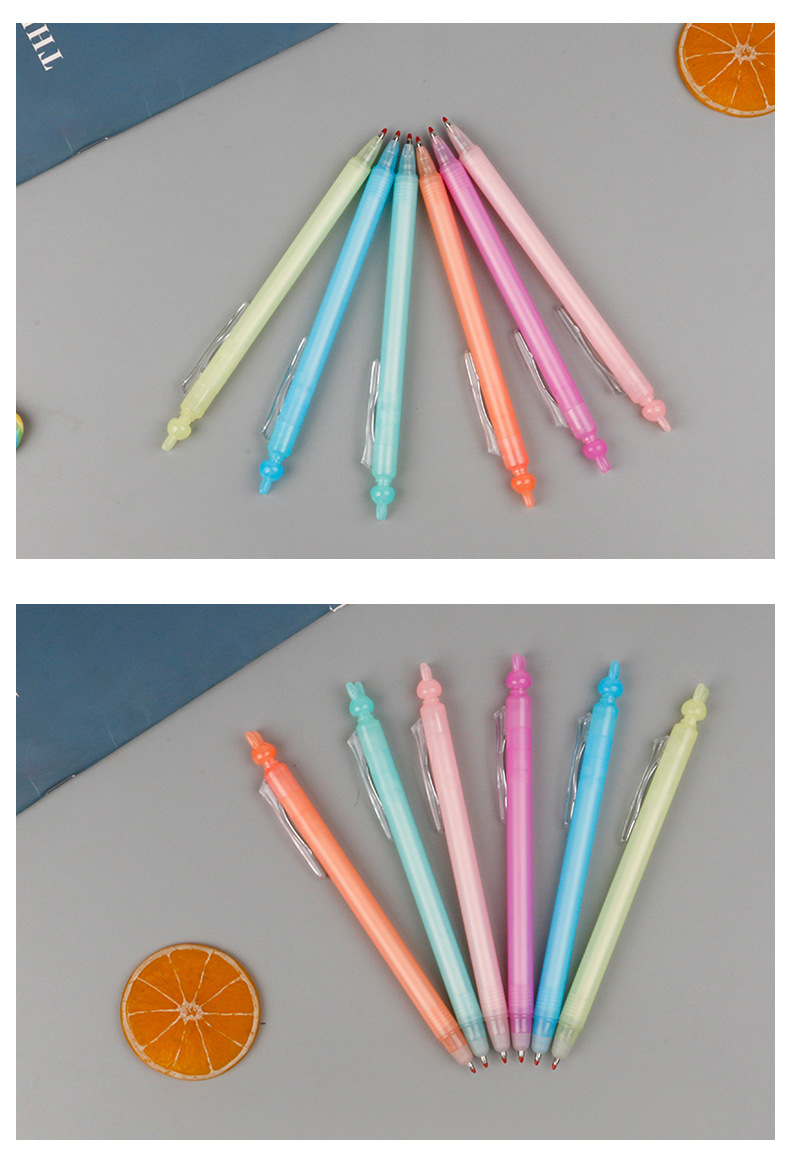 Creative stationery, student signature exam pens, office and study stationery, rabbit pen tips, diamond pen tips, gel pens pic 5