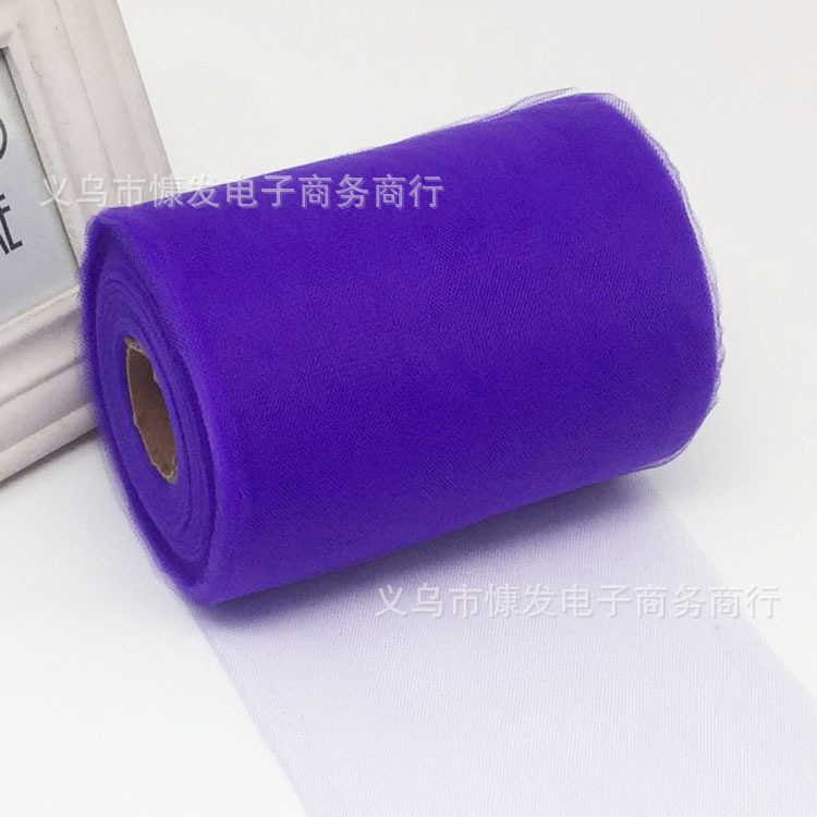 6-inch 100-yard nylon medium-hard American mesh roll TUTU yarn wedding decoration DIY fabric dress pic 20